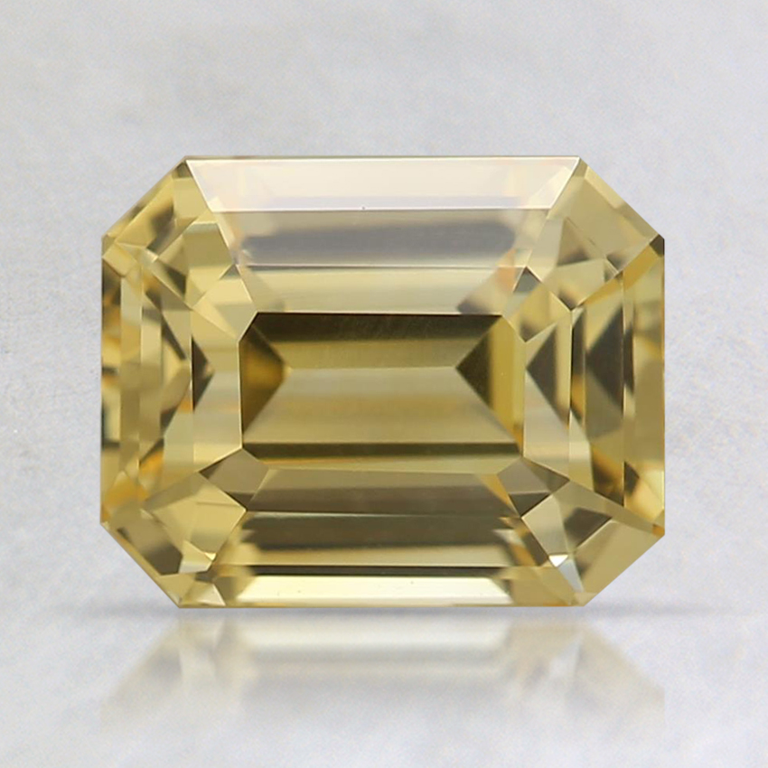 7.4x5.9mm Yellow Emerald Sapphire