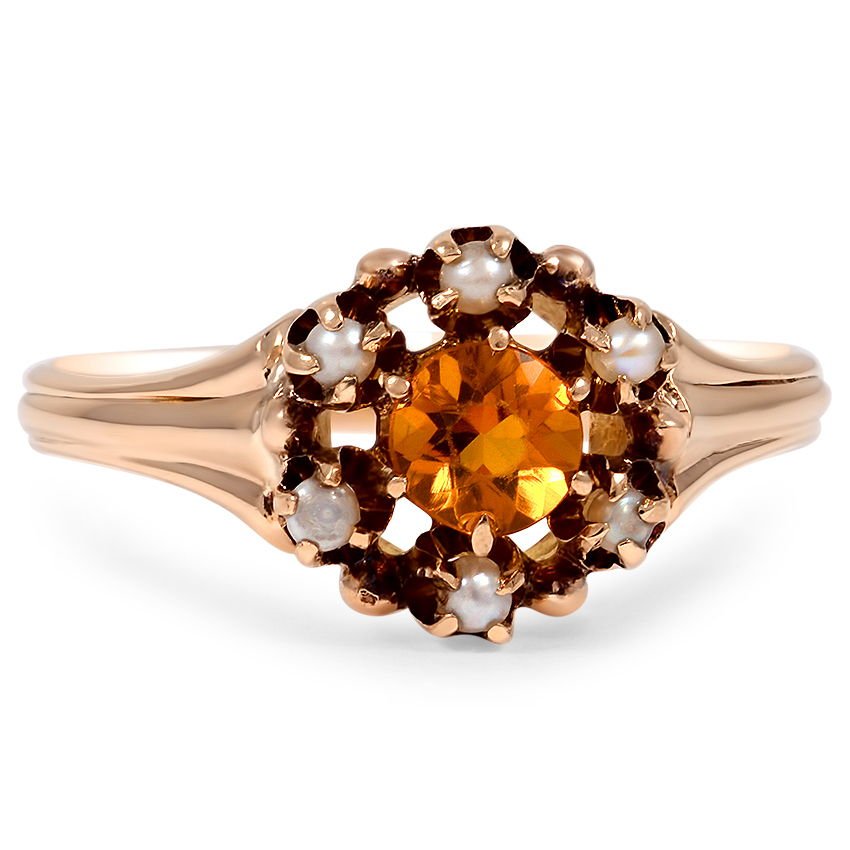 Victorian Citrine Vintage Ring