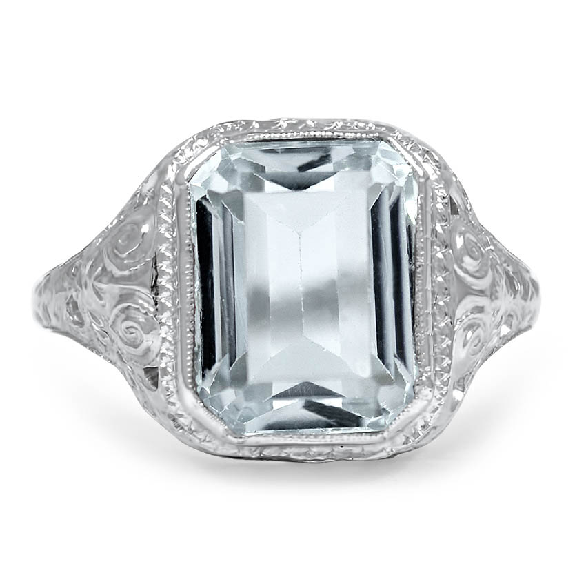 Edwardian Aquamarine Vintage Ring