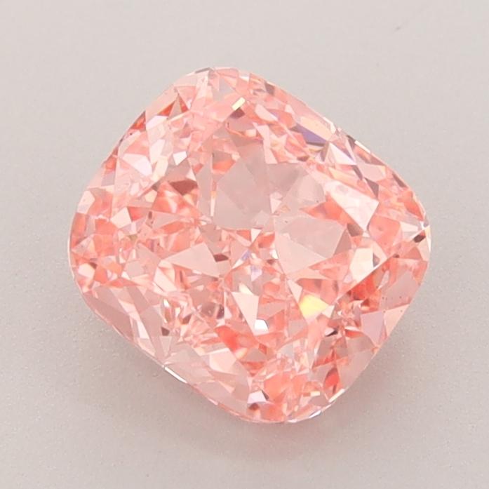 1.58 Ct. Fancy Vivid  Pink Cushion Lab Grown Diamond