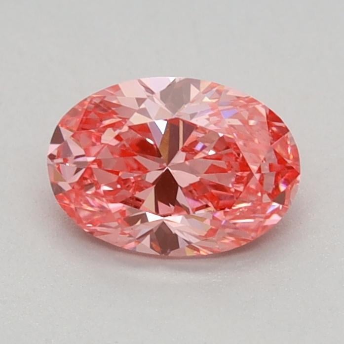 0.51 Ct. Fancy Vivid Pink Oval Lab Grown Diamond