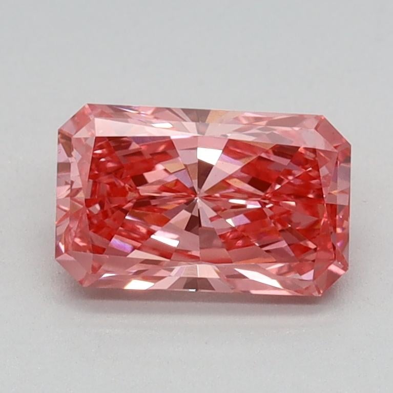 0.74 Ct. Fancy Vivid Pink Radiant Lab Grown Diamond
