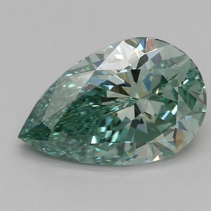1.50 Ct. Fancy Vivid Green Pear Lab Grown Diamond