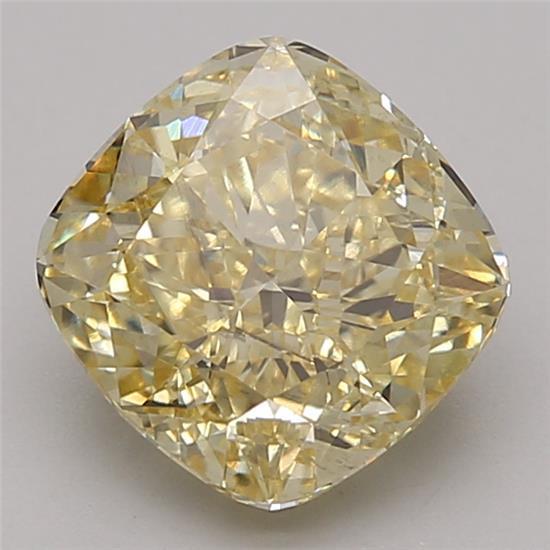 2.50 Ct. Fancy Intense Yellow Cushion Lab Grown Diamond