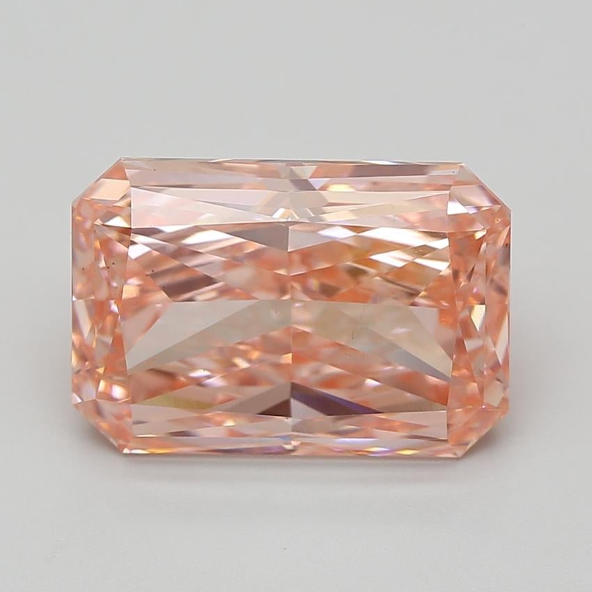 8.18 Ct. Fancy Vivid Pink Radiant Lab Grown Diamond