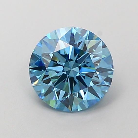 1.04 Ct. Fancy Vivid  Blue Round Lab Grown Diamond