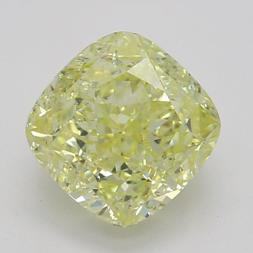 1.10 Ct. Fancy Intense Yellow Cushion Diamond