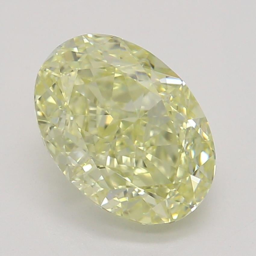 1.02 Ct. Fancy Light Yellow Oval Diamond