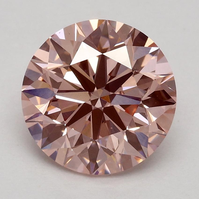 2.12 Ct. Fancy Intense Pink Round Lab Grown Diamond