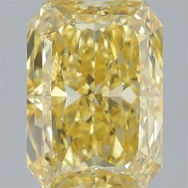 3.10 Ct. Fancy Vivid  Yellow Radiant Lab Grown Diamond