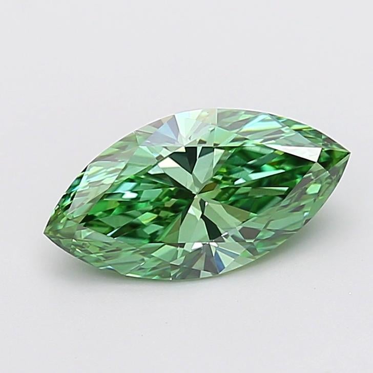 2.01 Ct. Fancy Vivid Green Marquise Lab Grown Diamond