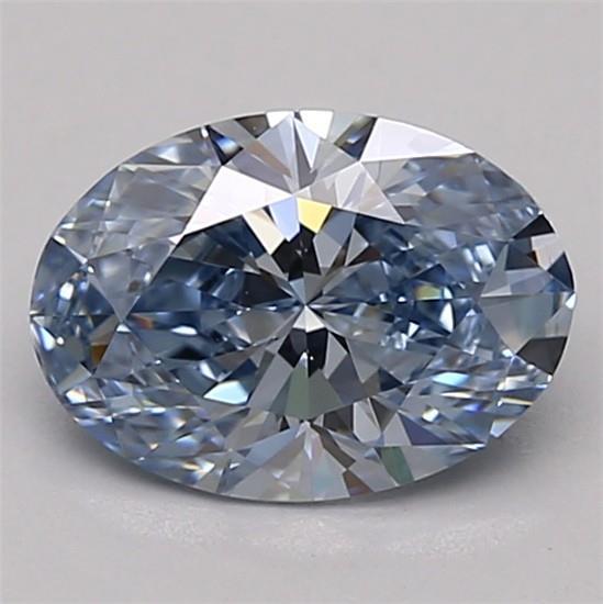 1.16 Ct. Fancy Vivid Blue Oval Lab Grown Diamond