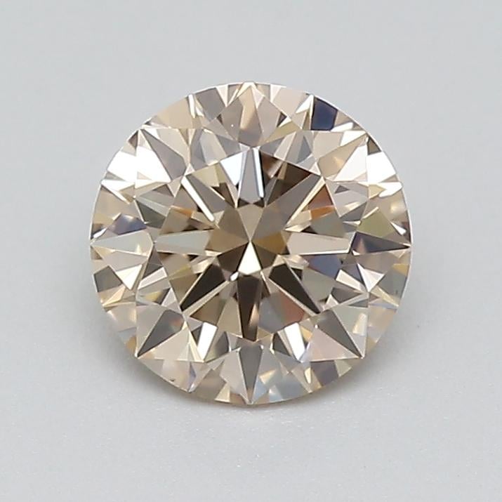 0.54 Ct. Very Light  Brown Round Lab Grown Diamond
