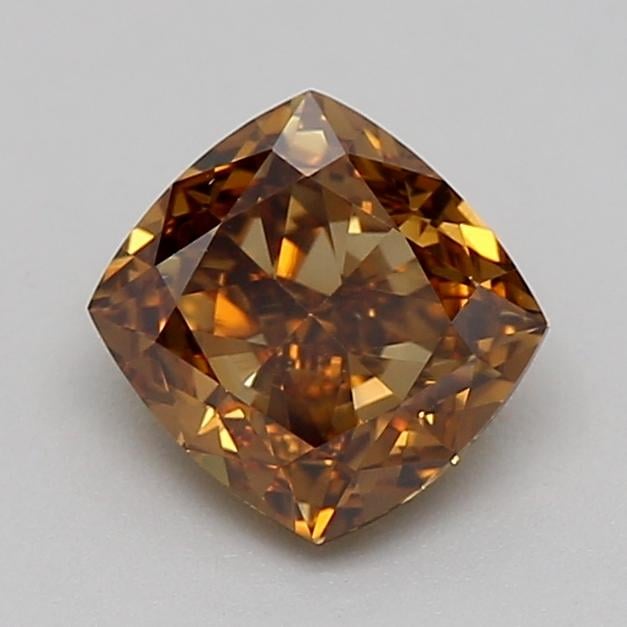 1.03 Ct. Fancy  Brown Cushion Lab Grown Diamond