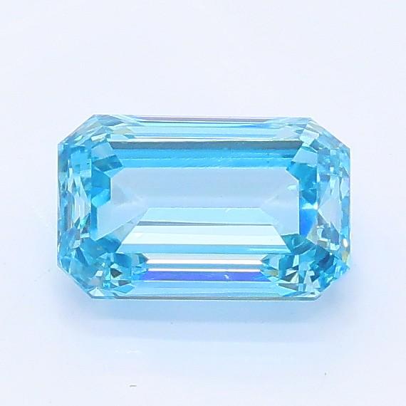 0.94 Ct. Fancy Vivid Blue Emerald Lab Grown Diamond