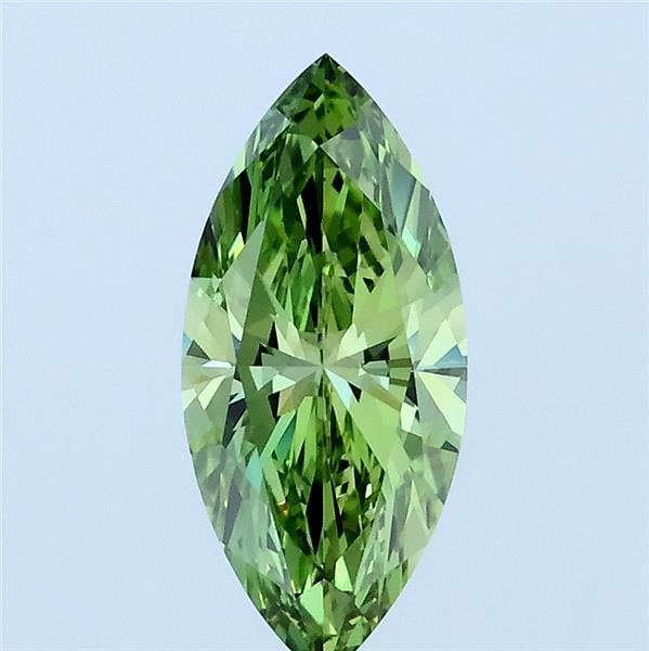 1.00 Ct. Fancy Vivid Green Marquise Lab Grown Diamond