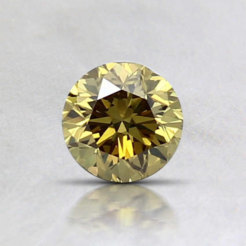 0.53 Ct. Fancy Deep Yellow Round Diamond