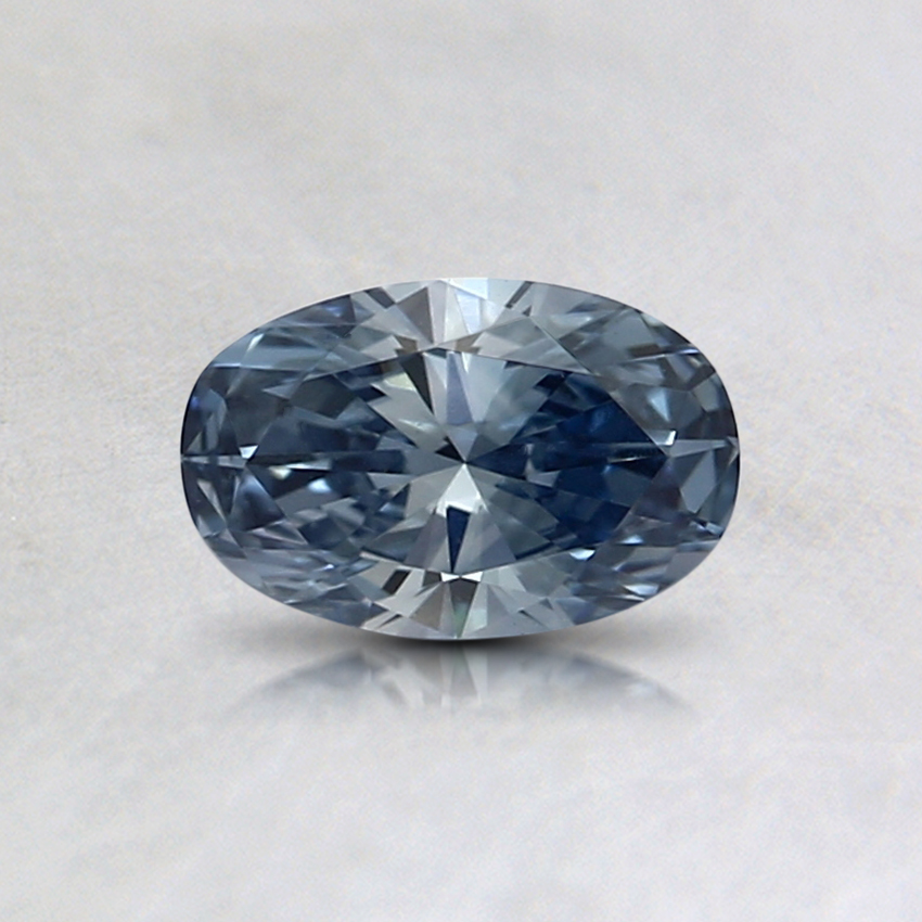 0.37 Ct. Fancy Intense Blue Oval Lab Grown Diamond