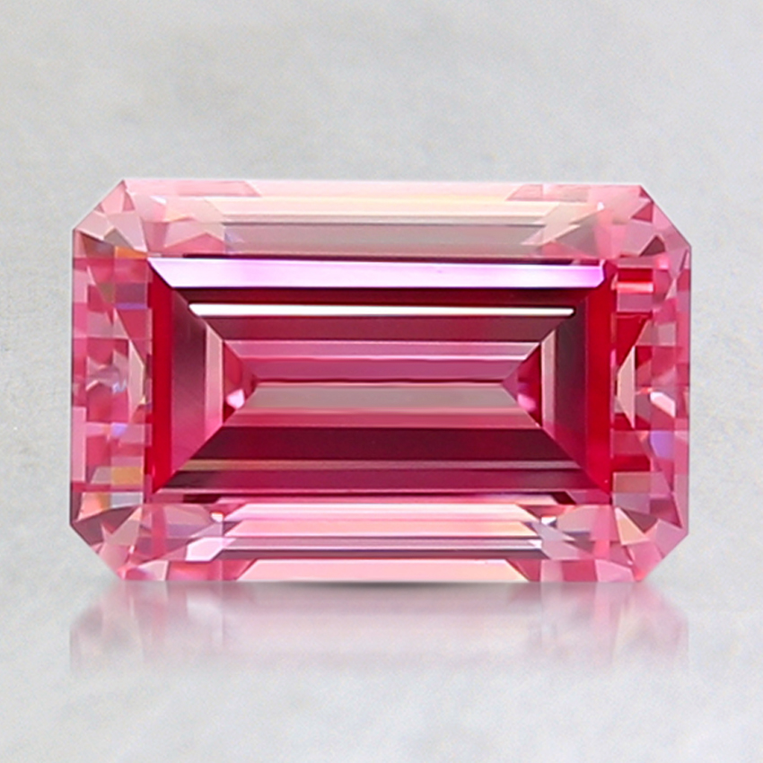 1.71 Ct. Fancy Vivid Purplish Pink Emerald Lab Created Diamond