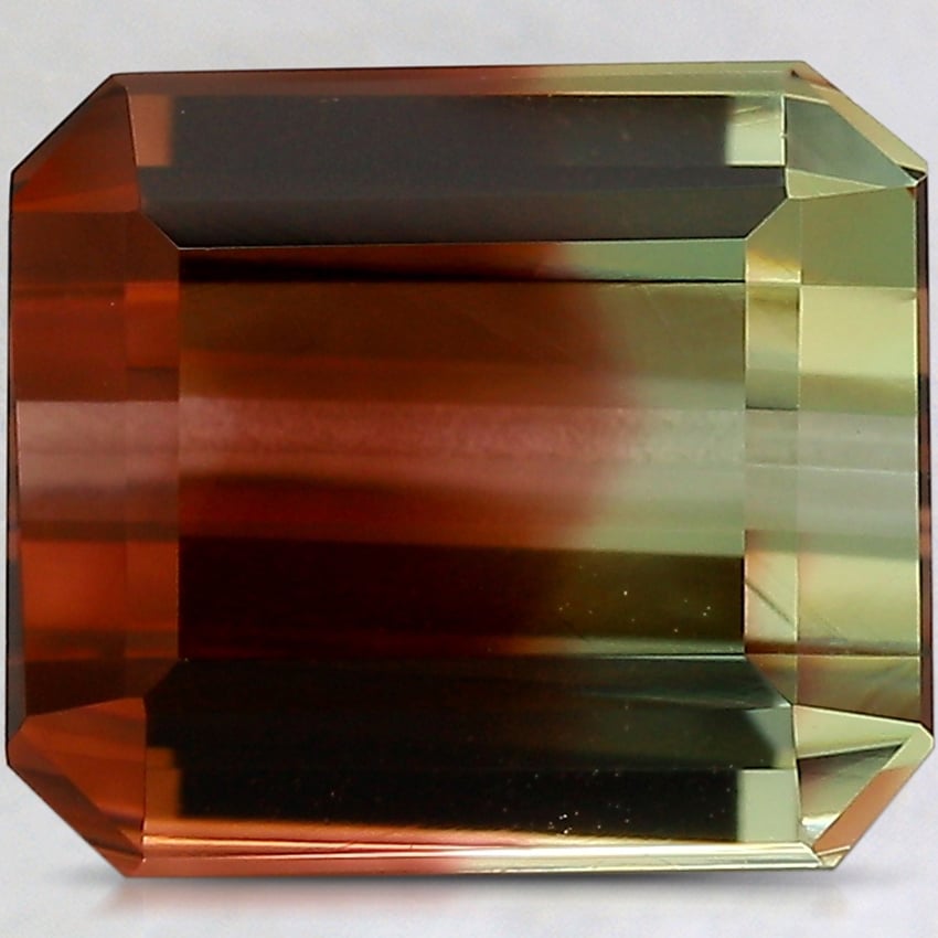 10.6x9.2mm Bi-Color Emerald Tourmaline