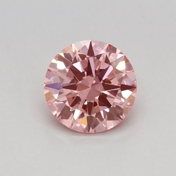 0.39 Ct. Fancy Vivid Pink Round Lab Grown Diamond