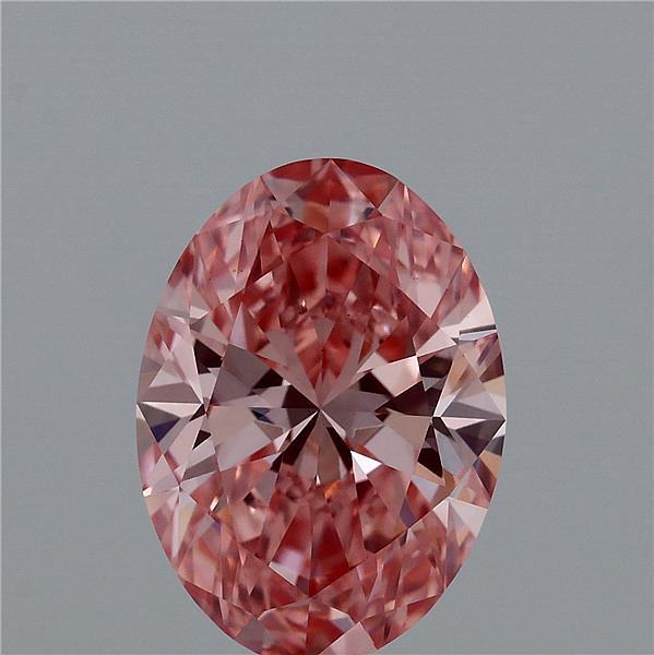 2.00 Ct. Fancy Vivid Pink Oval Lab Grown Diamond