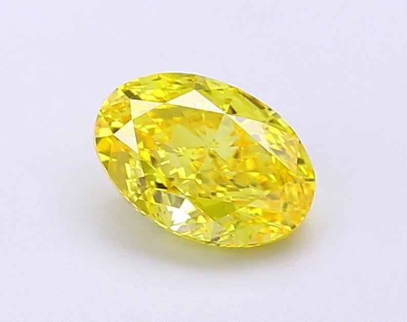 1.20 Ct. Fancy Vivid Yellow Oval Lab Grown Diamond