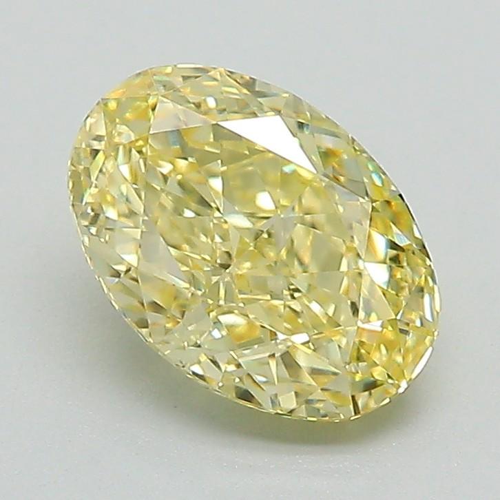 1.59 Ct. Fancy Intense Yellow Oval Lab Grown Diamond