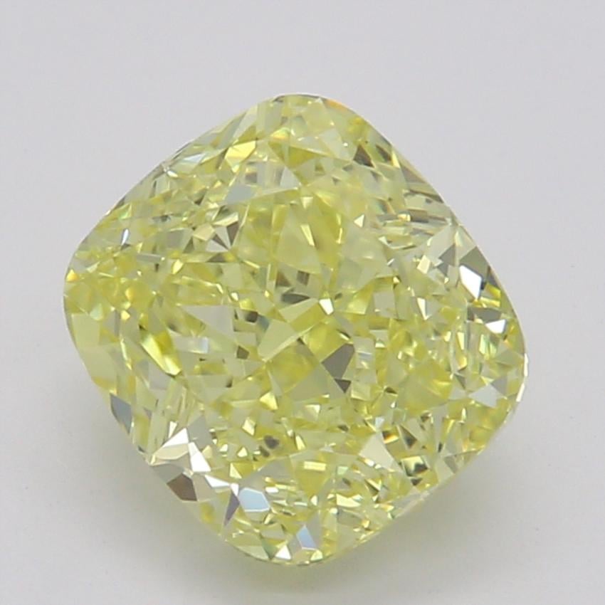 1.02 Ct. Fancy Intense Yellow Cushion Diamond