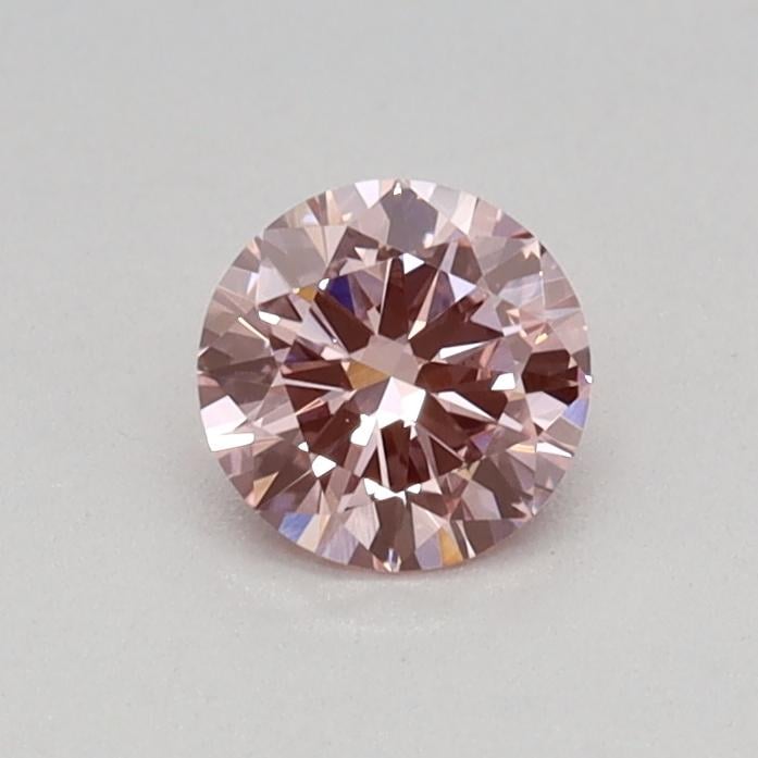 0.26 Ct. Fancy Vivid Pink Round Lab Grown Diamond