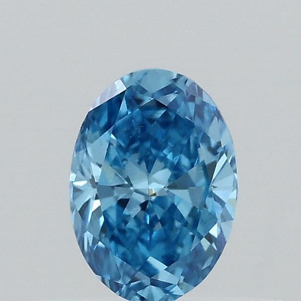 0.34 Ct. Fancy Vivid Blue Oval Lab Grown Diamond