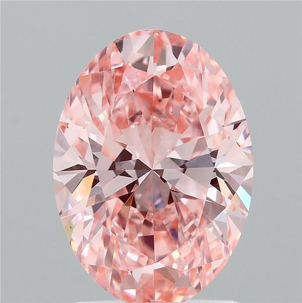 2.02 Ct. Fancy Vivid Pink Oval Lab Grown Diamond