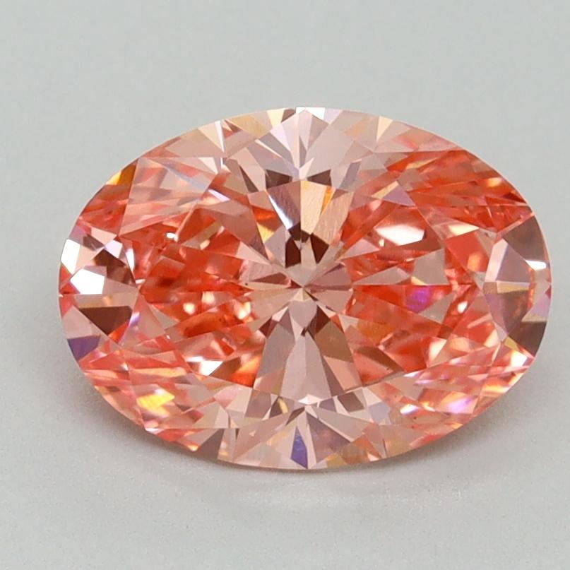 1.74 Ct. Fancy Vivid Pink Oval Lab Grown Diamond