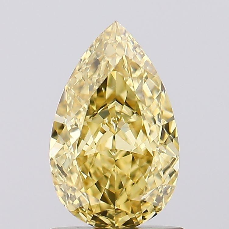 1.21 Ct. Fancy Intense  Yellow Pear Lab Grown Diamond
