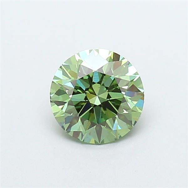1.01 Ct. Fancy Vivid  Green Round Lab Grown Diamond