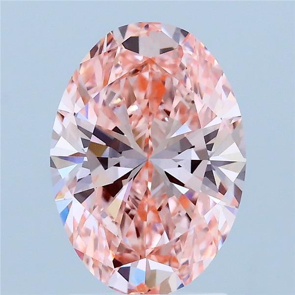 2.07 Ct. Fancy Pink Oval Lab Grown Diamond