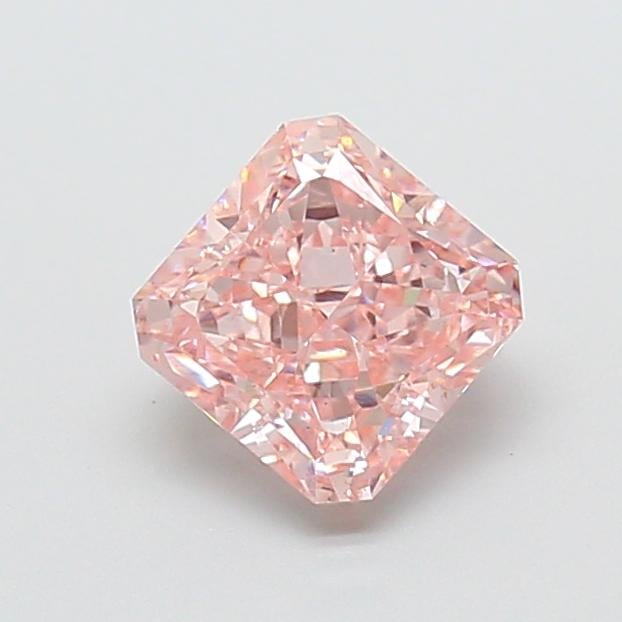 1.45 Ct. Fancy Intense  Pink Radiant Lab Grown Diamond