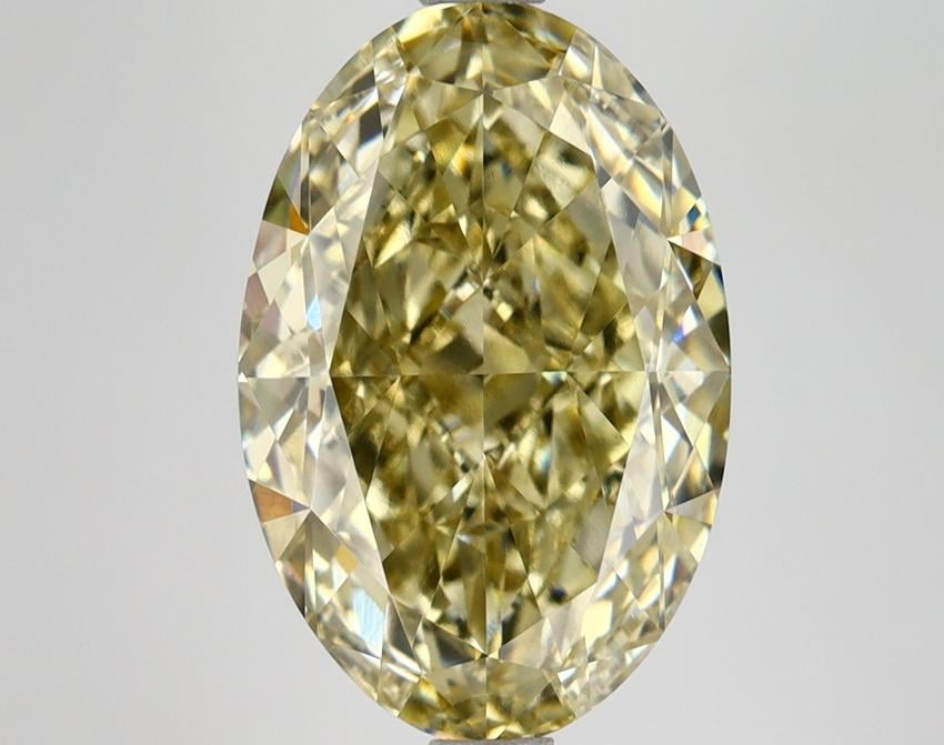 4.75 Ct. Fancy Intense Yellow Oval Lab Grown Diamond