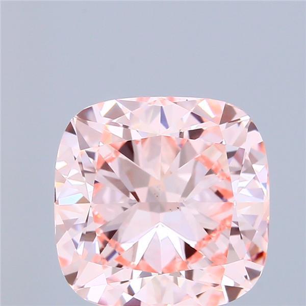 5.03 Ct. Fancy Intense Pink Cushion Lab Grown Diamond