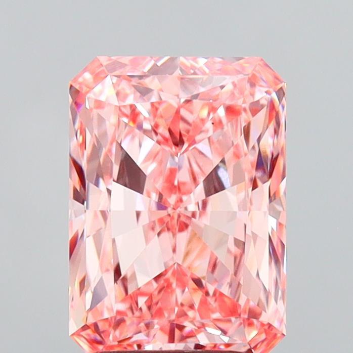 2.51 Ct. Fancy Vivid Pink Radiant Lab Grown Diamond