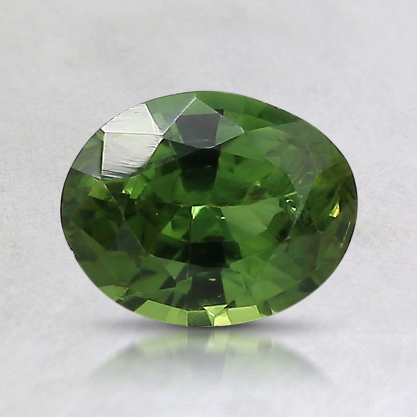 7.2x5.7mm Unheated Green Oval Sapphire