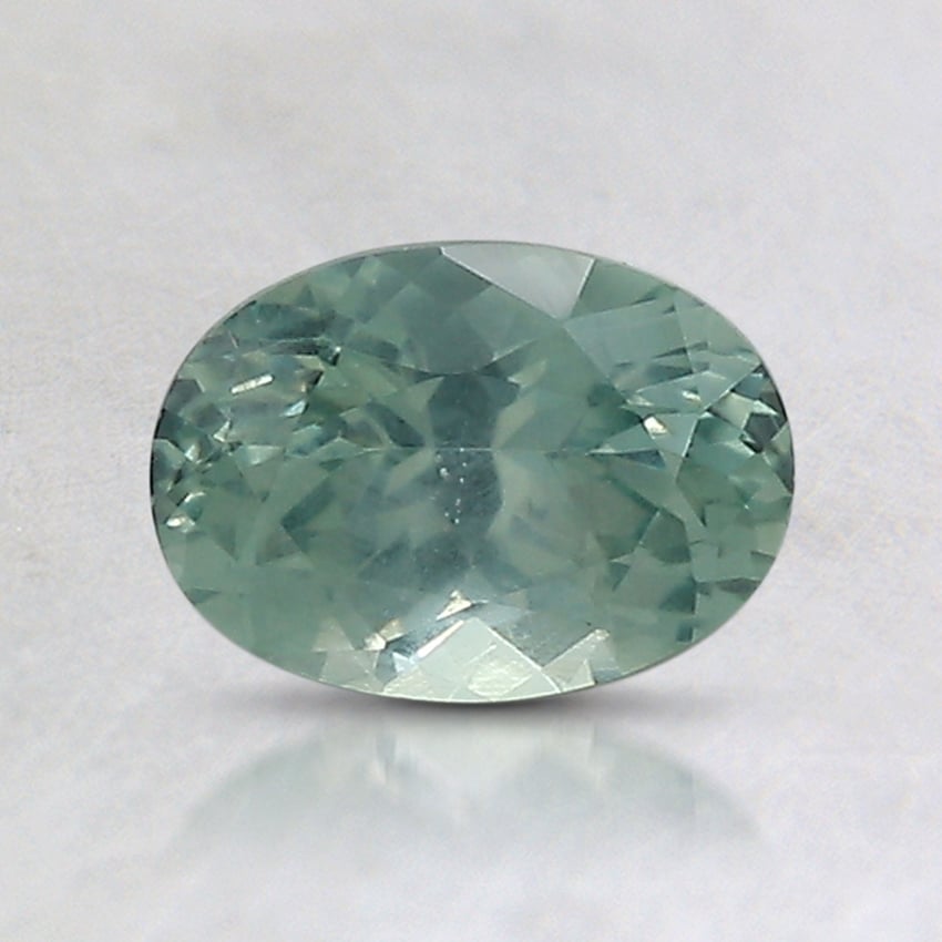 6.9x5mm Unheated Teal Oval Montana Sapphire