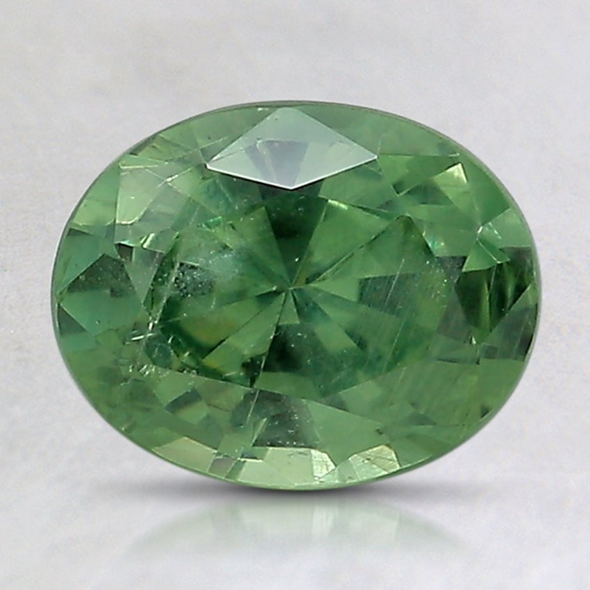 8.4x6.7mm Unheated Teal Oval Montana Sapphire