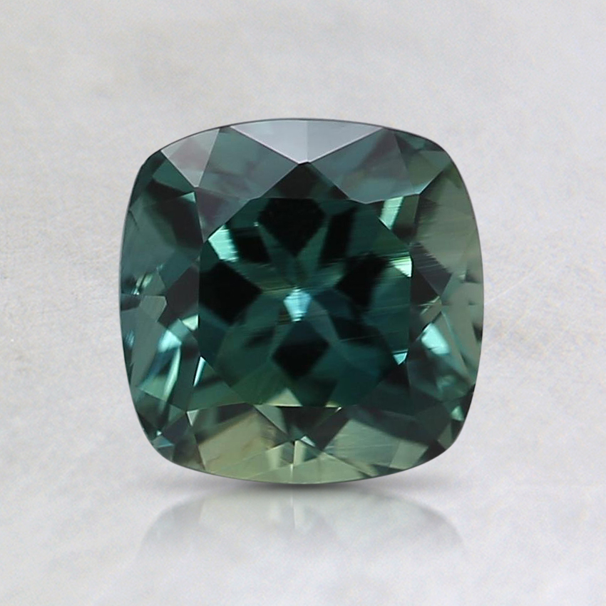6.1mm Unheated Teal Cushion Sapphire