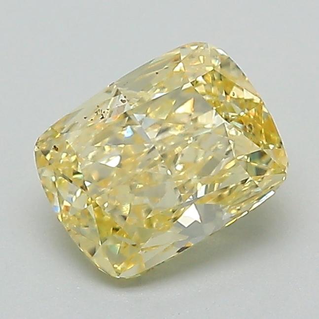 1.16 Ct. Fancy Intense Yellow Cushion Lab Grown Diamond