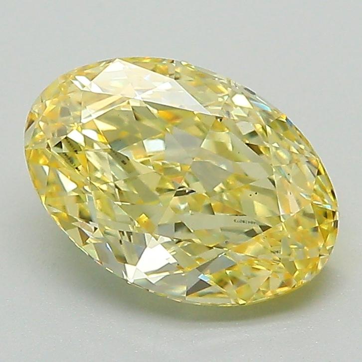 1.86 Ct. Fancy Intense Yellow Oval Lab Grown Diamond