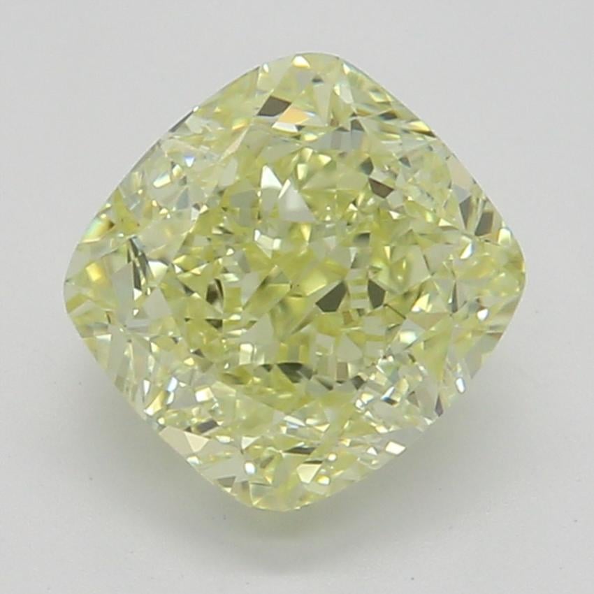 0.84 Ct. Fancy Yellow Cushion Diamond