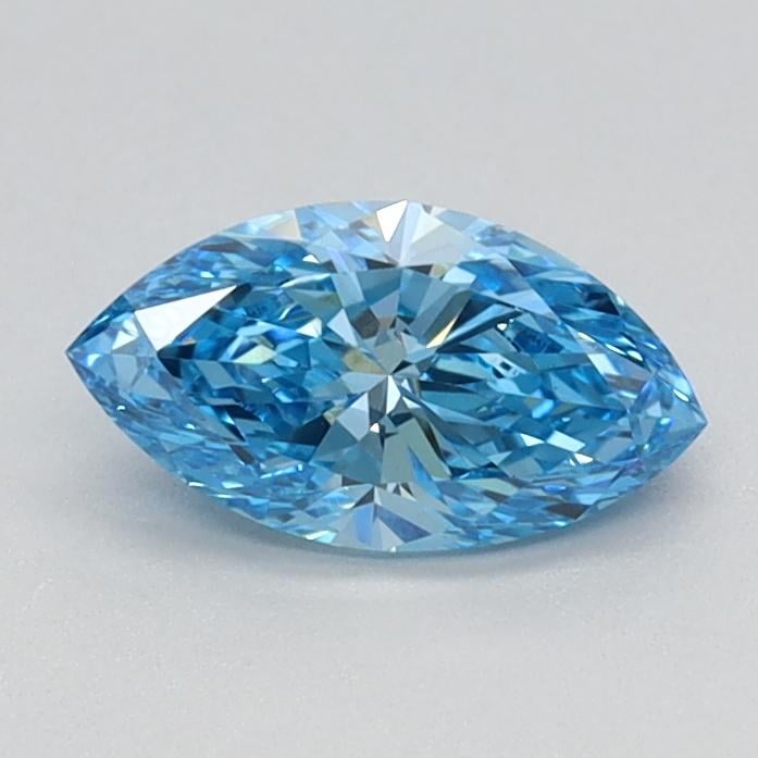 0.49 Ct. Fancy Vivid Blue Marquise Lab Grown Diamond