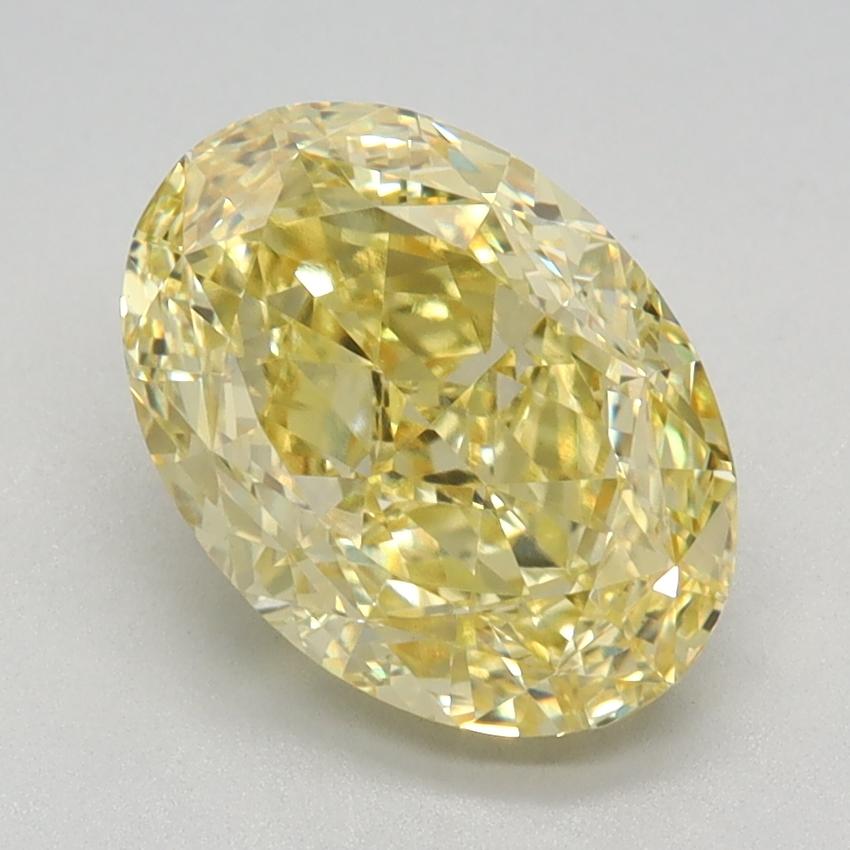 2.29 Ct. Fancy Vivid Yellow Oval Lab Grown Diamond