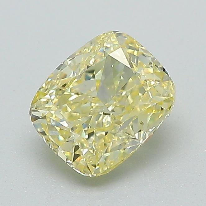 1.08 Ct. Fancy Intense Yellow Cushion Lab Grown Diamond